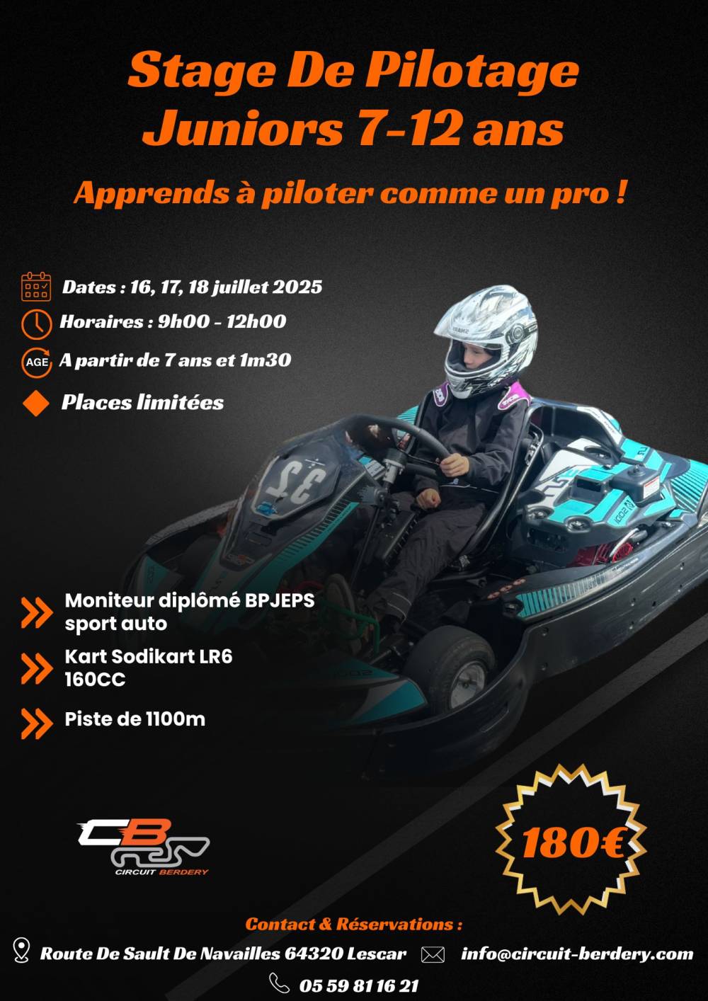 Flyer Stage de Pilotage Junior
