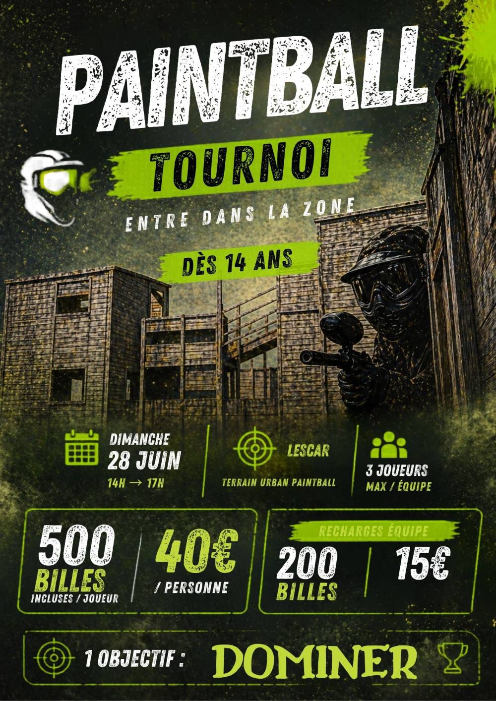 Tournoi de Paintball 28-06-2026 Lescar 64