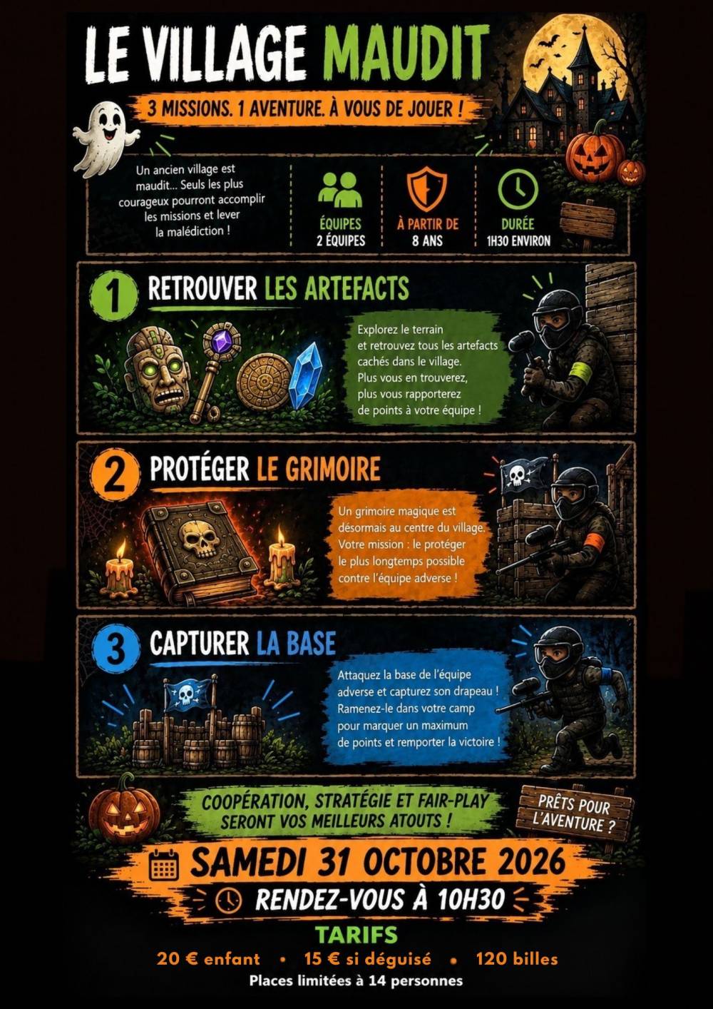 Paintball Halloween enfant dès 8ans - Lescar (2)